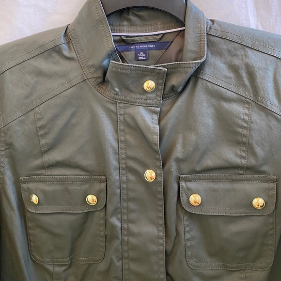 Tommy Hilfiger Waxed Cotton Canvas Jacket/Coat Womens Size: XL - Picture 4 of 13